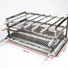 Kit Braseiro Blindado 70x40 + Grill Manual 6 Espetos