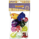 Kit Brinquedo Para Gatos Com Catnip  Ratinho  Bola E Sininho