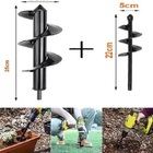 Kit Brocas Solo Para Furadeira Jardim Horta Mudas 2 Pçs