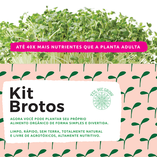 Kit Brotos Yes We Grow 2 Refis Repolho Roxo E Rabanete Leroy Merlin