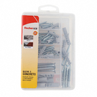 Kit Bucha Nylon para Alvenaria Tamanhos Diversos com Parafuso Fischer 30 peças