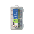 Kit Bucha Nylon Universal Tamanhos Diversos Parafuso, Gancho, Escápula e Broca Bemfixa 57 peças