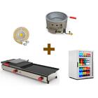 Kit Burger Gás - Prensa E Chapa Pr950g + Kit Gás + Fritadeira