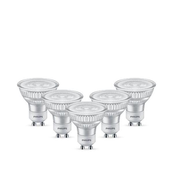 Kit C/10 Lâmpadas Philips Dicróica 4.8wbranca Fria Base Gu10