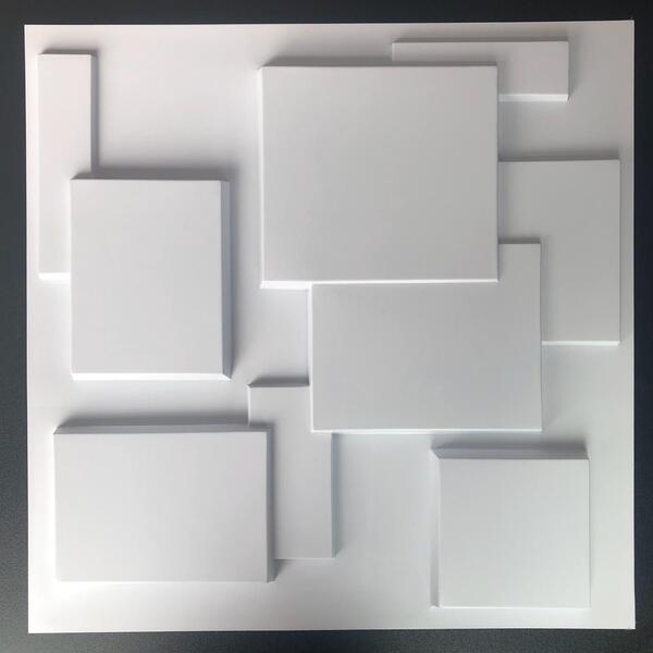 Kit C/12 Placas Revestimento Parede Mônaco Painel 3d Adesiva