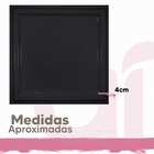 Kit C/15 Placas Decorativas Pvc Boiserie Efeito Gesso Preto A