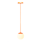 Kit C/2 Lustre Pendente Globo Jabuticaba Stuttgart Cobre