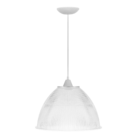 Kit C/2 Lustre Pendente Industrial Galpão Prismatico Branco