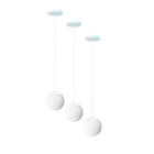 Kit C/3 Lustre Pendente Globo Jabuticaba Stuttgart Branco