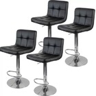 Kit c/4 Banqueta Gomos Confort Giratoria Com Regulagem De Alt