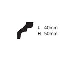 Kit C/5 Barras Moldura De Teto Rodateto De Poliestireno M6 Me