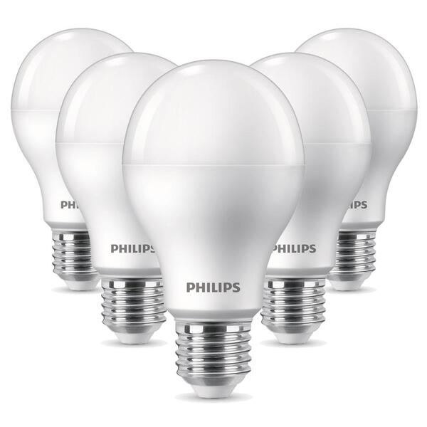 Kit C/5 Lâmpadas  Philips 13w Amarela 3000k Base E27