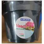 Kit C/6 Vaso Plantio P13 (900 Ml) Preto Injeplastec