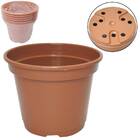 Kit C/6 Vasos Plantio P14,5 (1,1l) Cor Telha Injeplastec