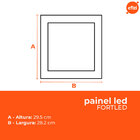 Kit C/ 10 Paineis Led Embutir 30w Quadrado -  Fortled