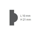 Kit C/ 15 Boiserie De Poliestireno 3cmx21mmx2mm2 Nmc Rodapés