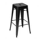 Kit C- 2 Banquetas Altas Iron Tolix - 76 Cm - Preto