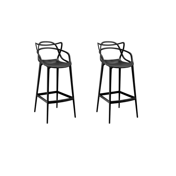 Kit C/ 2 Banquetas Masters Allegra Pretas