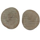 Kit C/ 2 Bolachas Madeira Rústica De 22 X 19,5cm