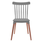 Kit C/ 2 Cadeira Clássica Windsor Cinza