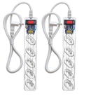 Kit C/ 2 Filtro De Linha Com Protetor Contra Surtos (dps) 10a