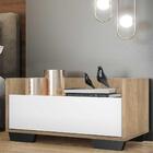 Kit C/ 2 Mesas De Cabeceira 80 Cm C/ Pés Quadrados Multimóvei