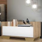 Kit C/ 2 Mesas De Cabeceira 80 Cm C/ Pés Quadrados Multimóvei