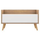 Kit C/ 2 Mesas De Cabeceira 80 Cm C/ Pés Retrô Multimóveis Ru