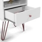 Kit C/ 2 Mesas De Cabeceira Bill Branco Acetinado – Patrimar