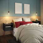 Kit C/ 2 Mesas De Cabeceira Bill Preto Acetinado – Patrimar M