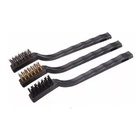 Kit C/ 3 Escovas Aço Cabo Plástico Pintura Ferrugem Ferrament