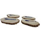 Kit C/ 4 Bolacha Mad Tronco Lixada Tamanho Variado Ver Descr