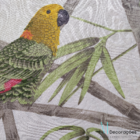 Kit C/ 4 Capa Sousplat Supla Estampa Papagaio Em Jaquard