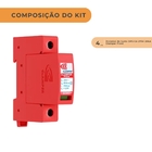 Kit C/ 4 Protetor De Surto Dps Ca 275v 20ka Clamper Front