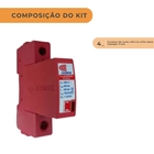 Kit C/ 4 Protetor De Surto Dps Ca 275v 60ka Clamper Front