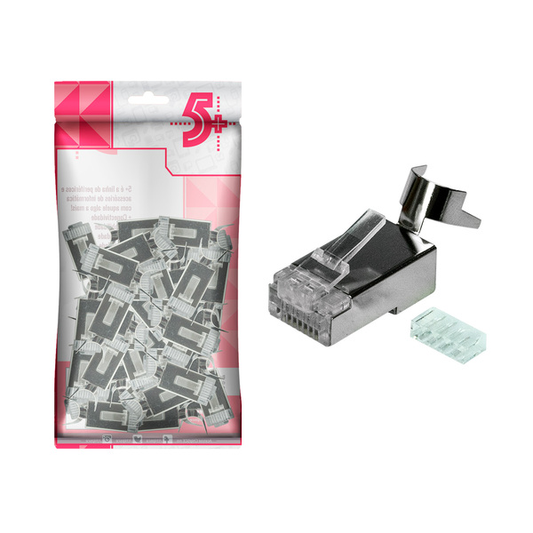 Kit C/ 50 Unidades Plug Conector Rede Cat7 Especial Original