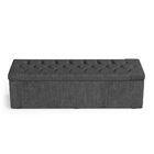 Kit Cabeceira Bellatrix 140 E Calçadeira Sagitarius Linho Ara