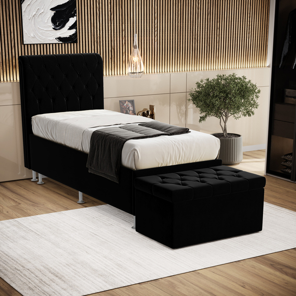 Kit Cabeceira Bellatrix 90 E Calçadeira Sagitarius Sued Arade