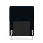 Kit Cabeceira Bellatrix 90 E Calçadeira Sagitarius Veludo Ara