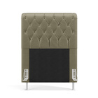 Kit Cabeceira Bellatrix 90 E Calçadeira Sagitarius Veludo Ara