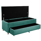 Kit Cabeceira Calçadeira Juia E Munique 160 Cm Casal Queen Si