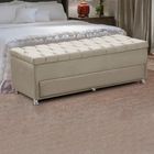 Kit Cabeceira Calçadeira Juia E Munique 195 Cm Casal King Siz