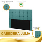 Kit Cabeceira Calçadeira Julia E Munique 160 Cm Casal Queen S