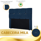 Kit Cabeceira Calçadeira Mila E Munique 140 Cm Casal Veludo -