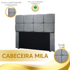 Kit Cabeceira Calçadeira Mila E Munique 140 Cm Casal Veludo C
