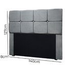 Kit Cabeceira Calçadeira Mila E Munique 140 Cm Casal Veludo C