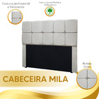 Kit Cabeceira Calçadeira Mila E Munique 160 Cm Casal Queen Si