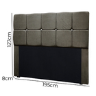 Kit Cabeceira Calçadeira Mila E Munique 160 Cm Casal Queen Si