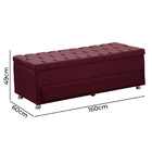 Kit Cabeceira Calçadeira Mila E Munique 160 Cm Casal Queen Si