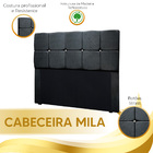 Kit Cabeceira Calçadeira Mila E Munique 160 Cm Casal Queen Si